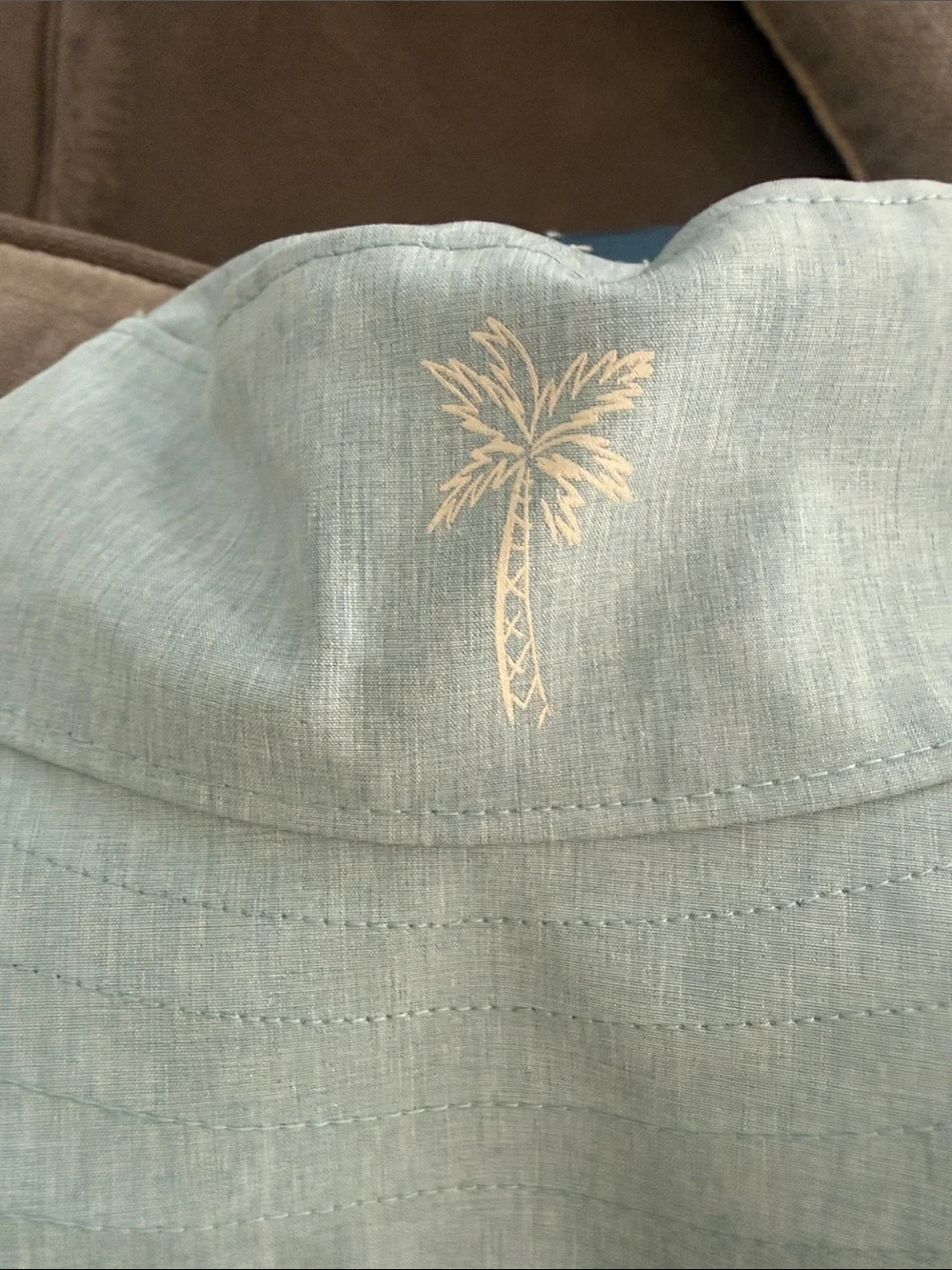 Caribbean Joe Kids Matching Set in Beige and Light Blue